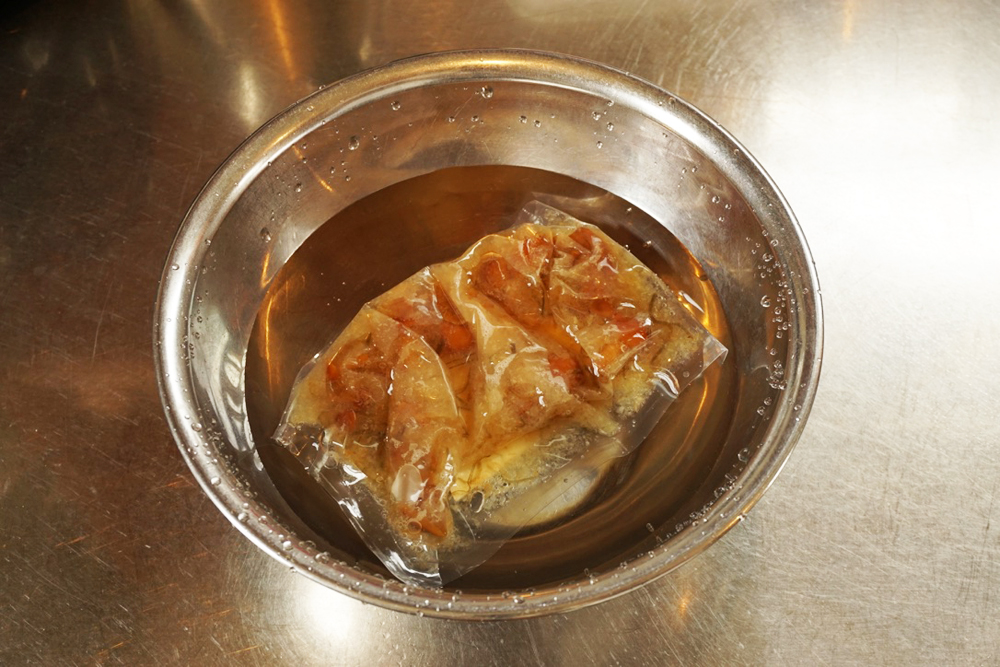 解凍した食材