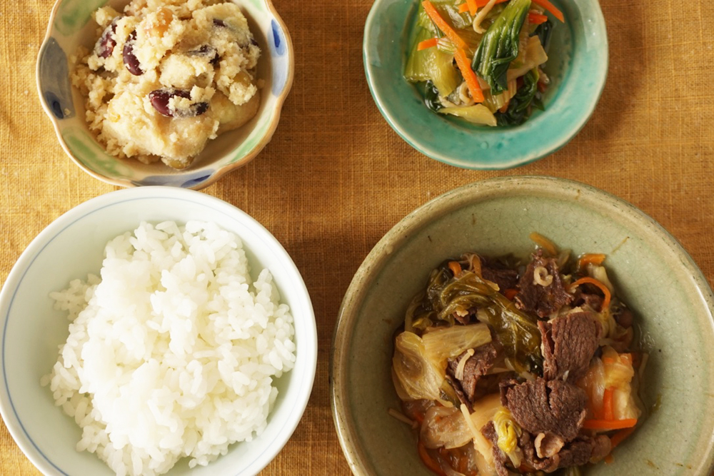 栄養バランスが考えられたおかずセット